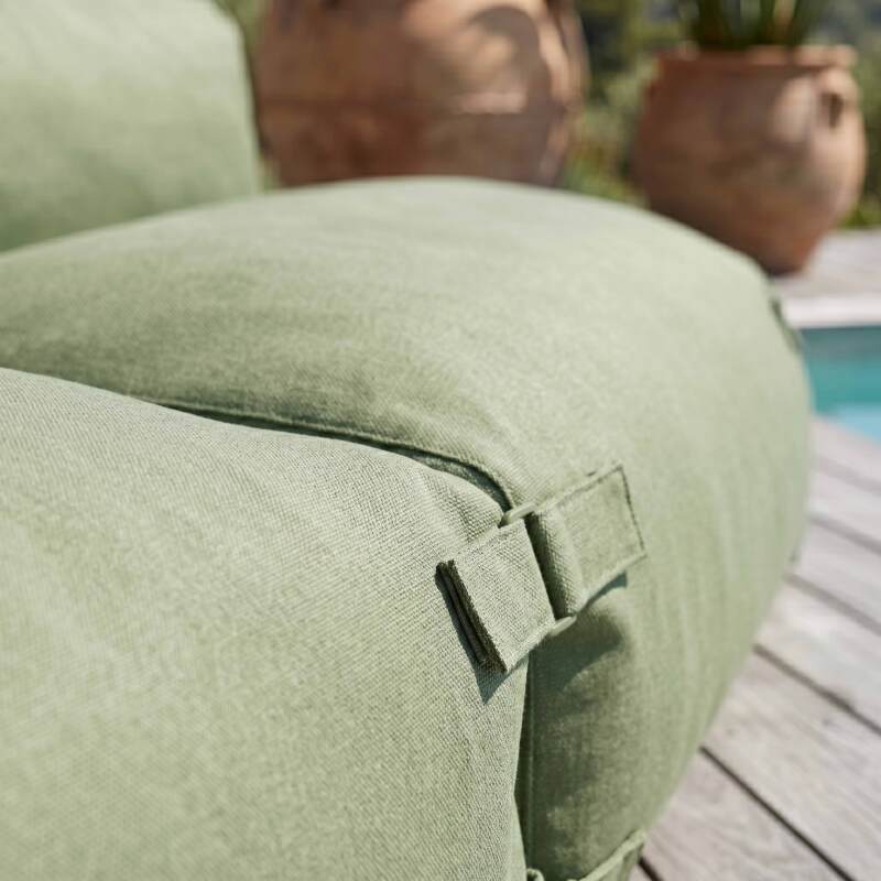 Sofá modular de exterior para 3 personas con 2 sillones y 1 chaise longue (2/8)