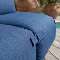 Sofá modular de exterior para 3 personas con 2 sillones y 1 chaise longue