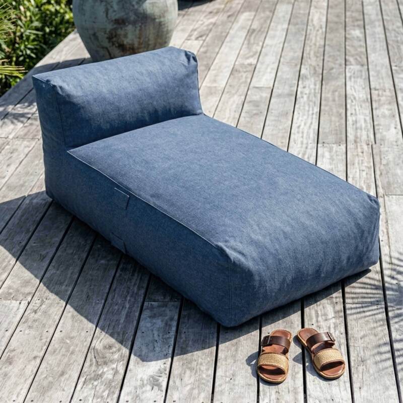 Sofá modular de exterior para 8 personas con 5 sillones, 1 sillón esquinero, 1 chaise longue y 1 puf (7/8)