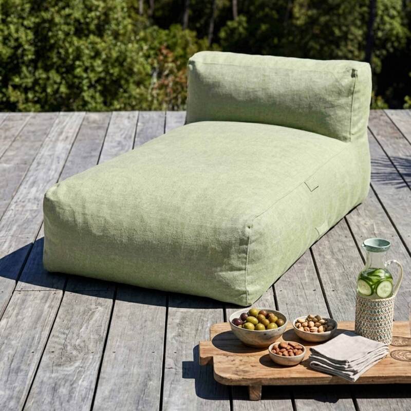Sofá modular de exterior para 4 personas con 2 sillones, 1 sillón esquinero y 1 chaise longue (2/7)