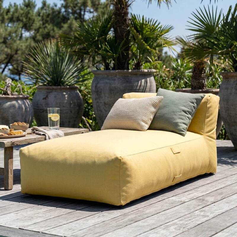 Sofá modular de exterior para 2 personas con 1 sillón y 1 chaise longue (3/7)