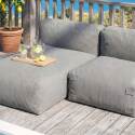 Sofá modular de exterior para 2 personas con 1 sillón y 1 chaise longue
