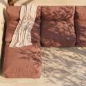 Sofá modular de exterior para 4 personas con 3 sillones y 1 puf