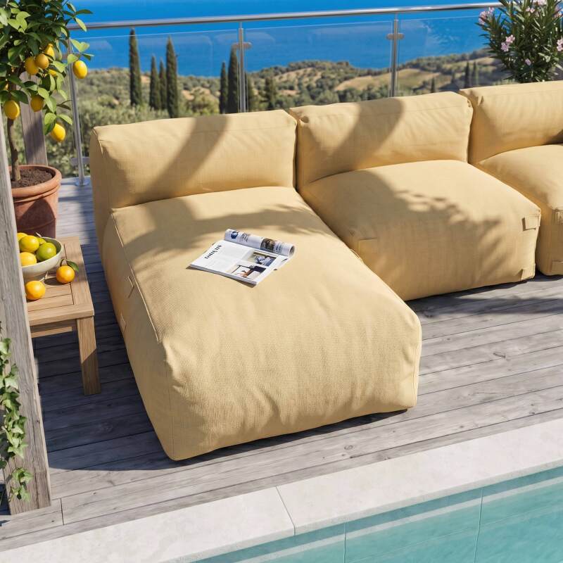 Sofá modular de exterior para 3 personas con 1 sillón, 1 sillón esquinero y 1 chaise longue (2/8)