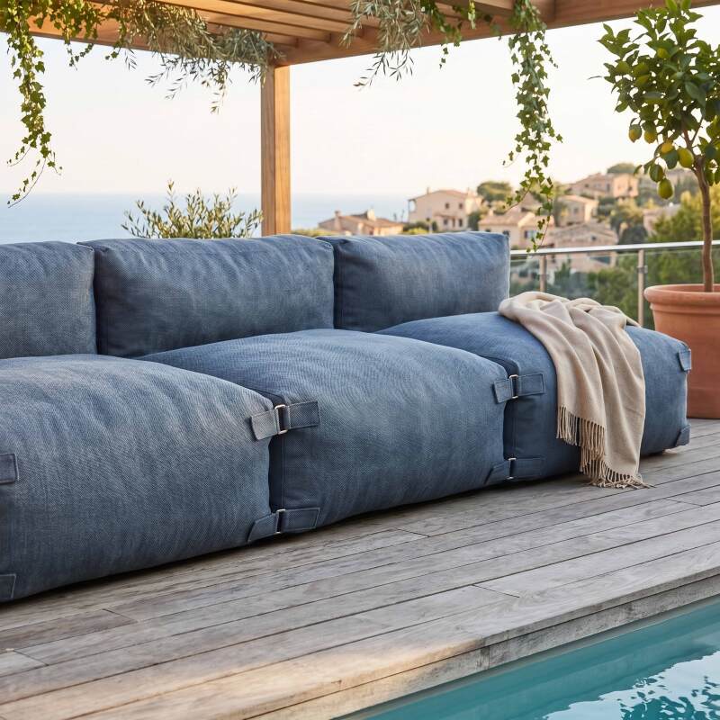 Sofá modular de exterior para 4 personas con 4 sillones (2/7)