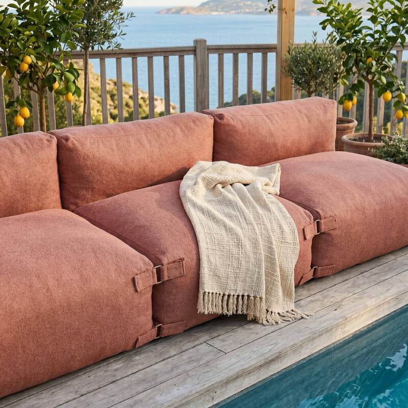 Sofá modular de exterior para 4 personas con 4 sillones (2/7)