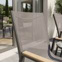 Sillas de jardín de aluminio y textileno con reposabrazos - Lote de 2