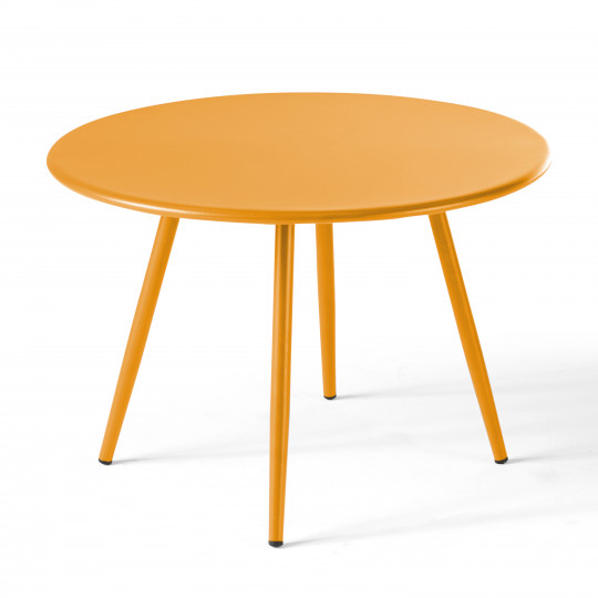 Mesa de centro de metal redonda Ø40 cm | Oviala