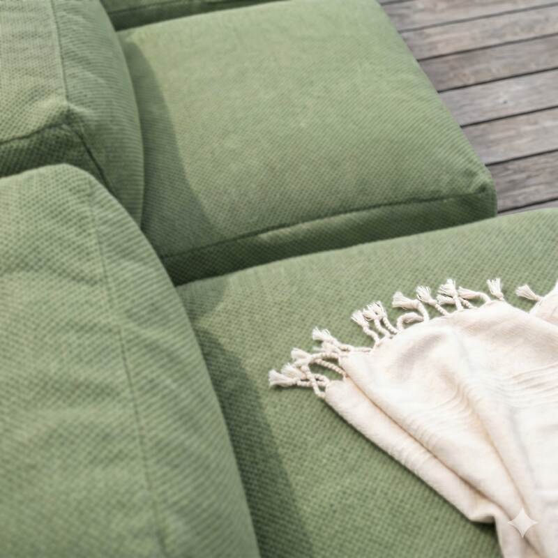 Sofá modular de exterior para 5 personas con 3 sillones y 2 chaise longue (2/7)