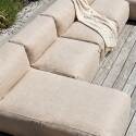 Sofá modular de exterior para 5 personas con 3 sillones y 2 chaise longue