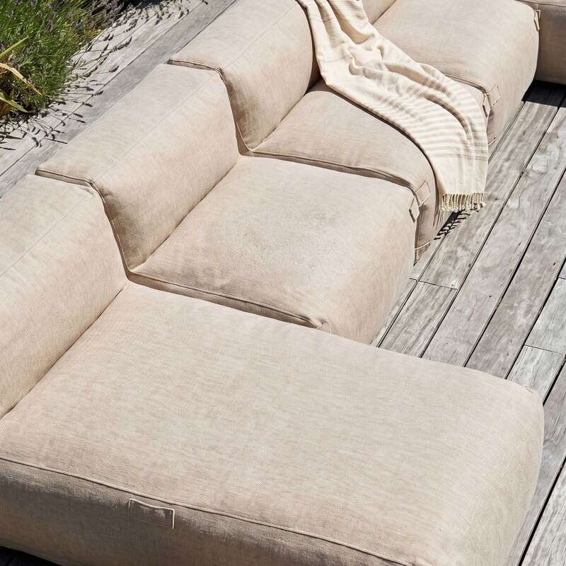 Sofá modular de exterior para 5 personas con 3 sillones y 2 chaise longue (2/7)