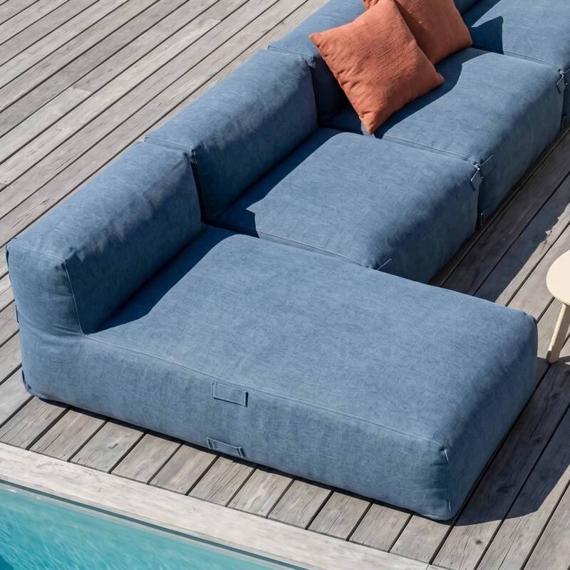 Sofá modular de exterior para 6 personas con 5 sillones y 1 chaise longue (2/7)