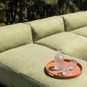 Sofá modular de exterior para 6 personas con 5 sillones y 1 chaise longue
