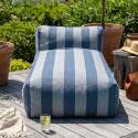 Chaise longue a rayas para sofá modular de exterior