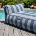 Chaise longue a rayas para sofá modular de exterior