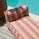 Chaise longue a rayas para sofá modular de exterior