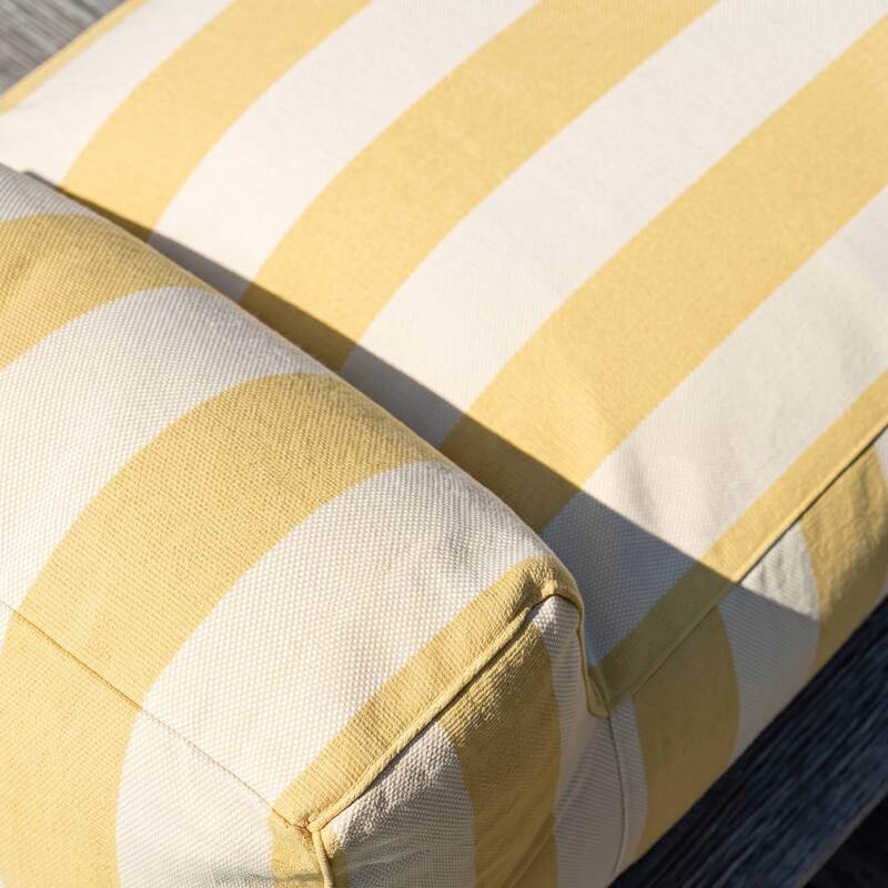 Chaise longue a rayas para sofá modular de exterior (4/7)