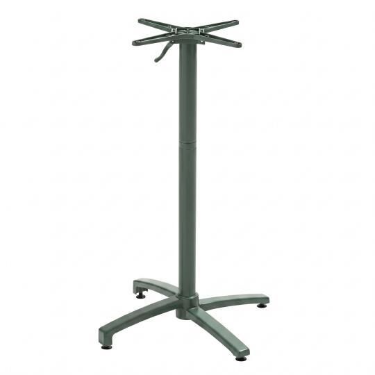 Pie de mesa con sistema inclinable en aluminio | Oviala