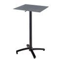 Mesa alta de exterior de HPL y aluminio 60x60x108 cm