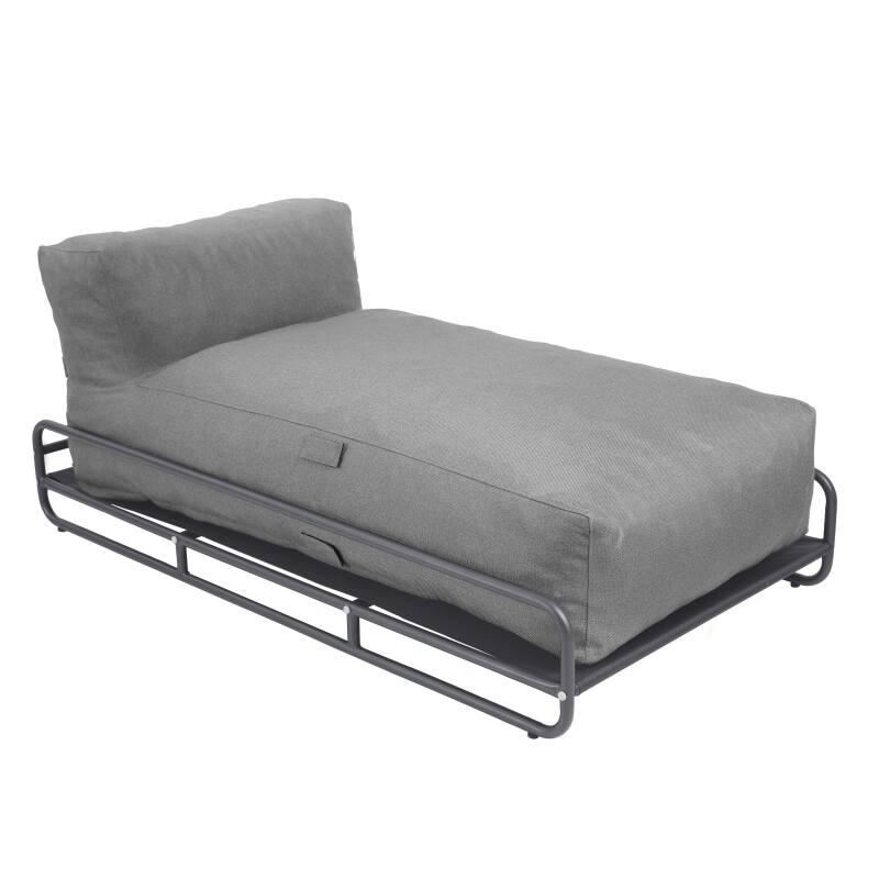 Sofá modular de exterior para 4 personas con estructura, 2 chaise longue, 2 sillones y mesa de centro (6/7)