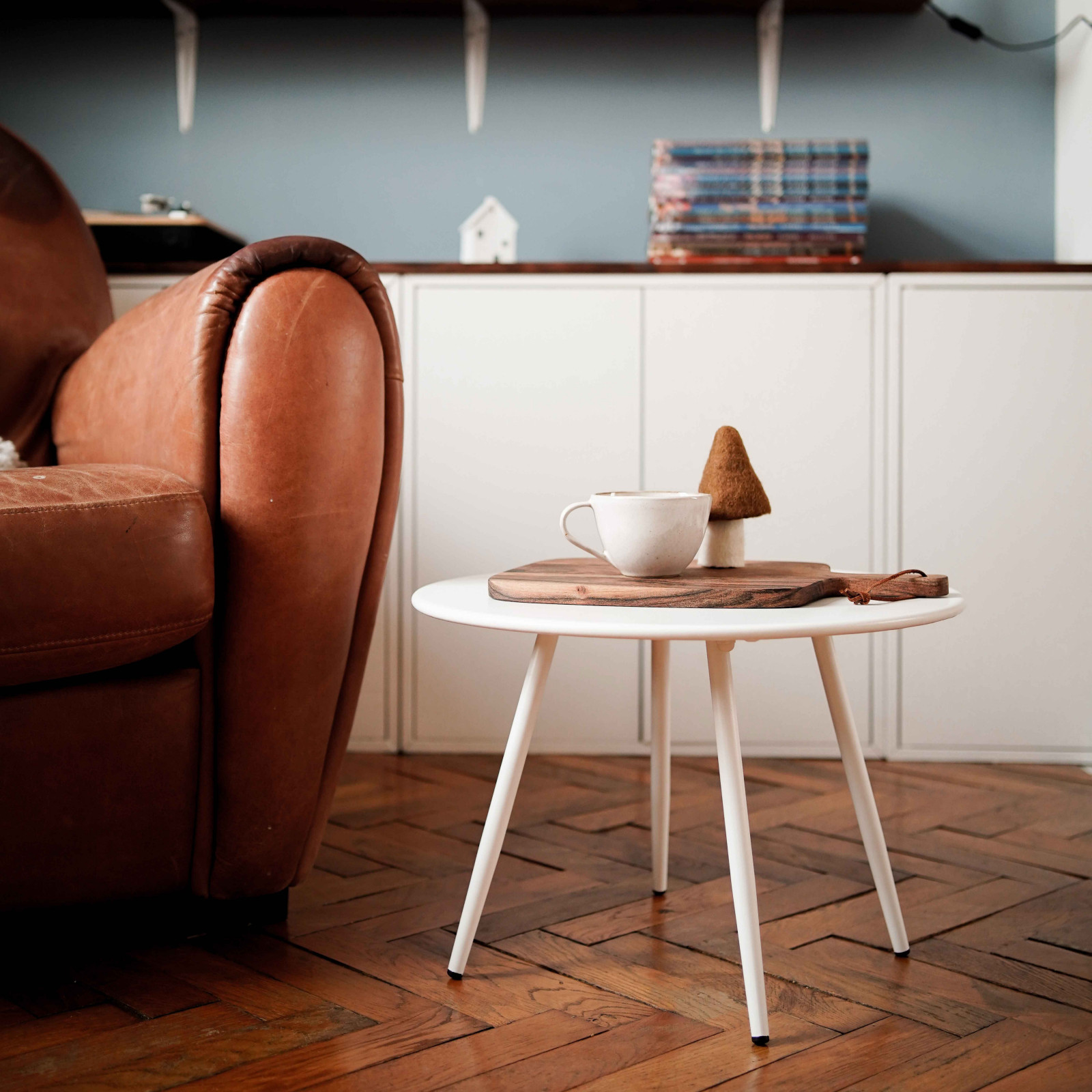 Mesa de centro de metal redonda Ø40 cm