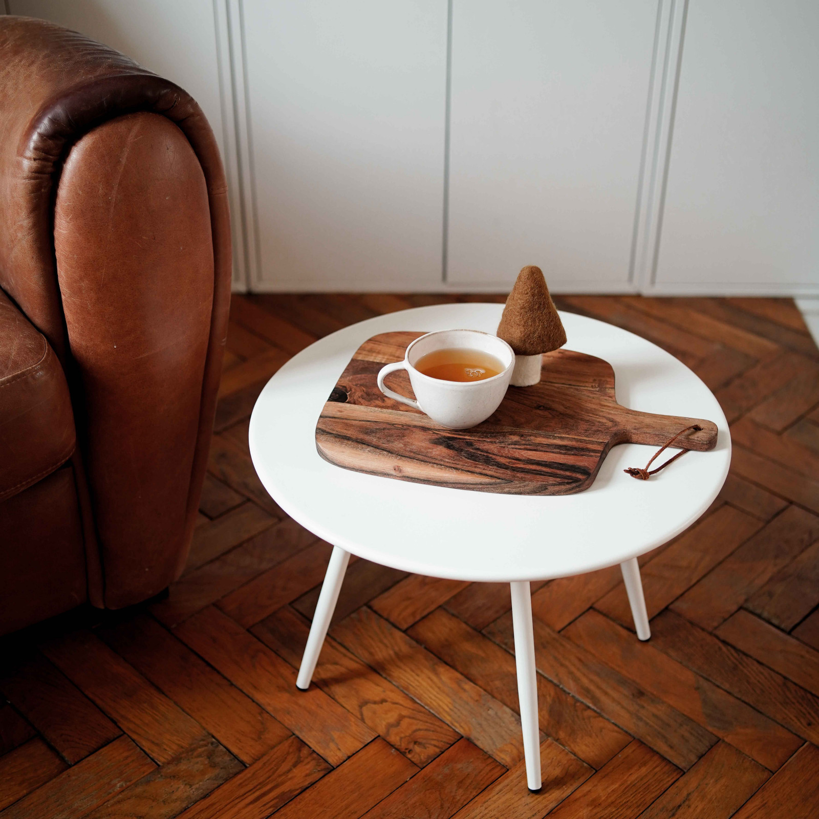 Mesa de centro de metal redonda Ø40 cm