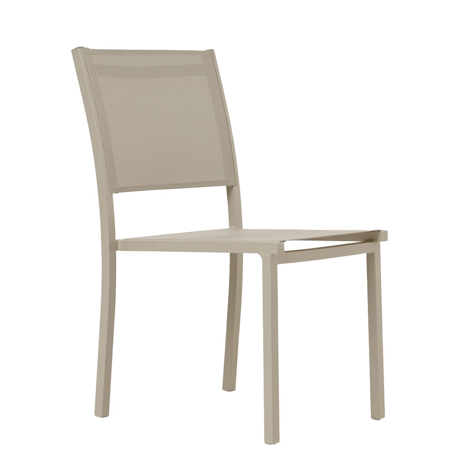 Mesa de jardín de aluminio y cerámica efecto madera 206x100 cm y 10 sillas en textilene