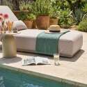 Tumbona de aluminio reclinable 5 posiciones con cojín