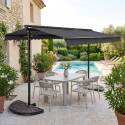 Toldo a dos aguas (3 x 4m) y 4 losetas de contrapeso