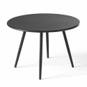 Mesa de centro de jardín redonda Ø50 x 34 cm