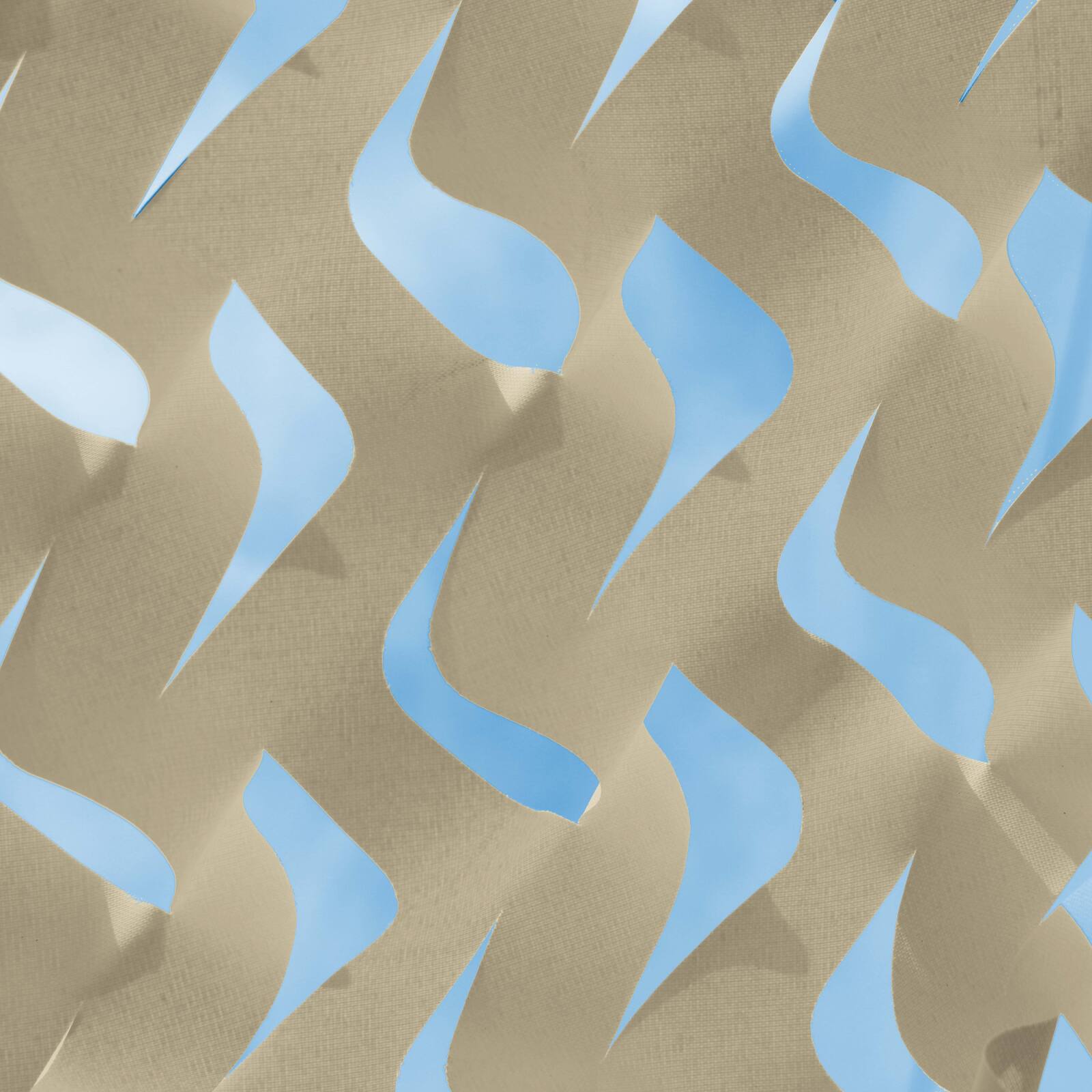 Vela de sombra rectangular calada reversible 4x3 m