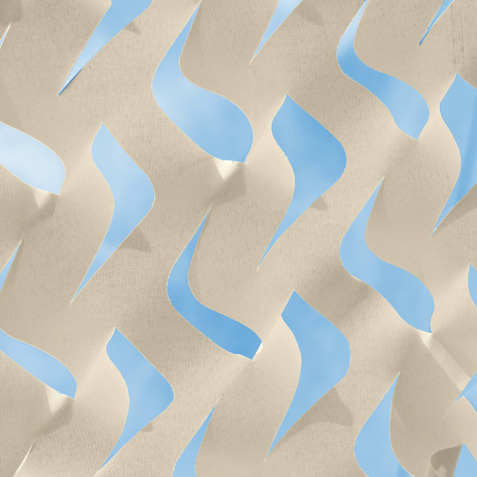 Vela de sombra rectangular calada reversible 4x3 m