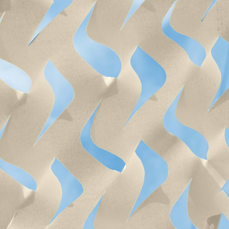 Vela de sombra rectangular calada reversible 4x3 m (4/6)