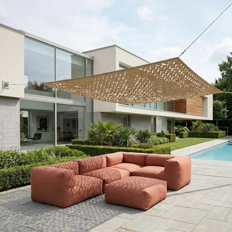 Vela de sombra rectangular calada reversible 4x3 m (2/6)