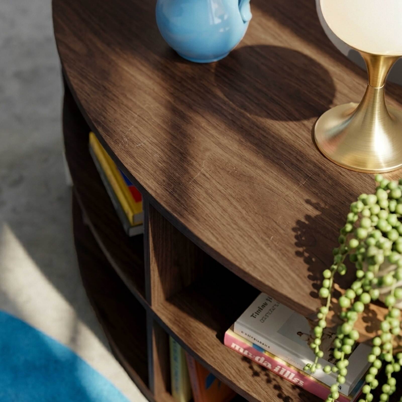 Mueble TV de efecto madera 120 cm estilo escandinavo