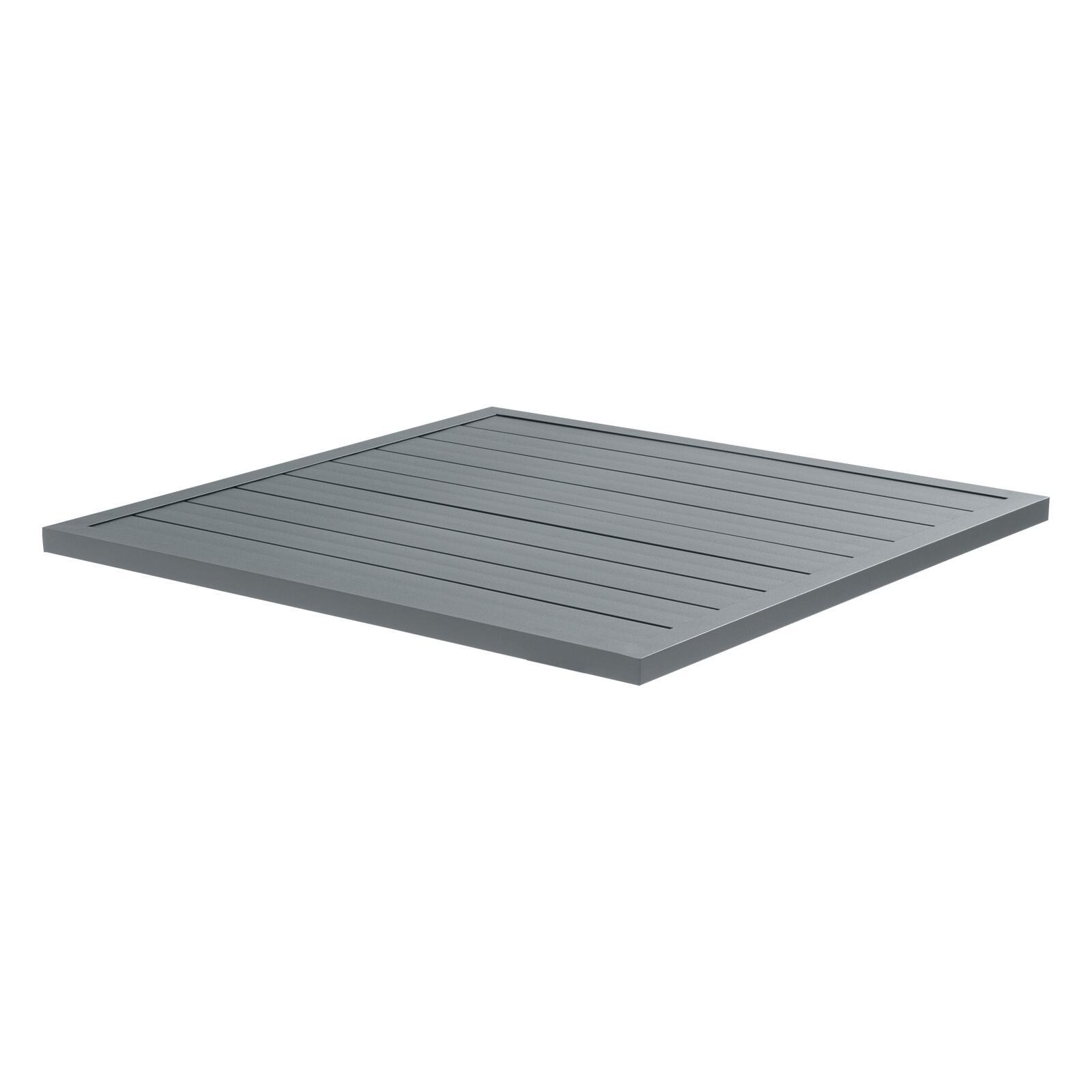 Tablero cuadrado aluminio negro 70x70 cm