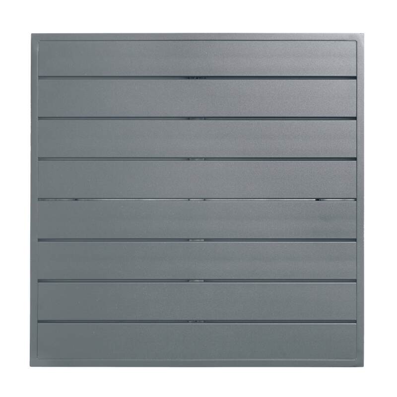 Tablero cuadrado aluminio negro 70x70 cm (4/7)