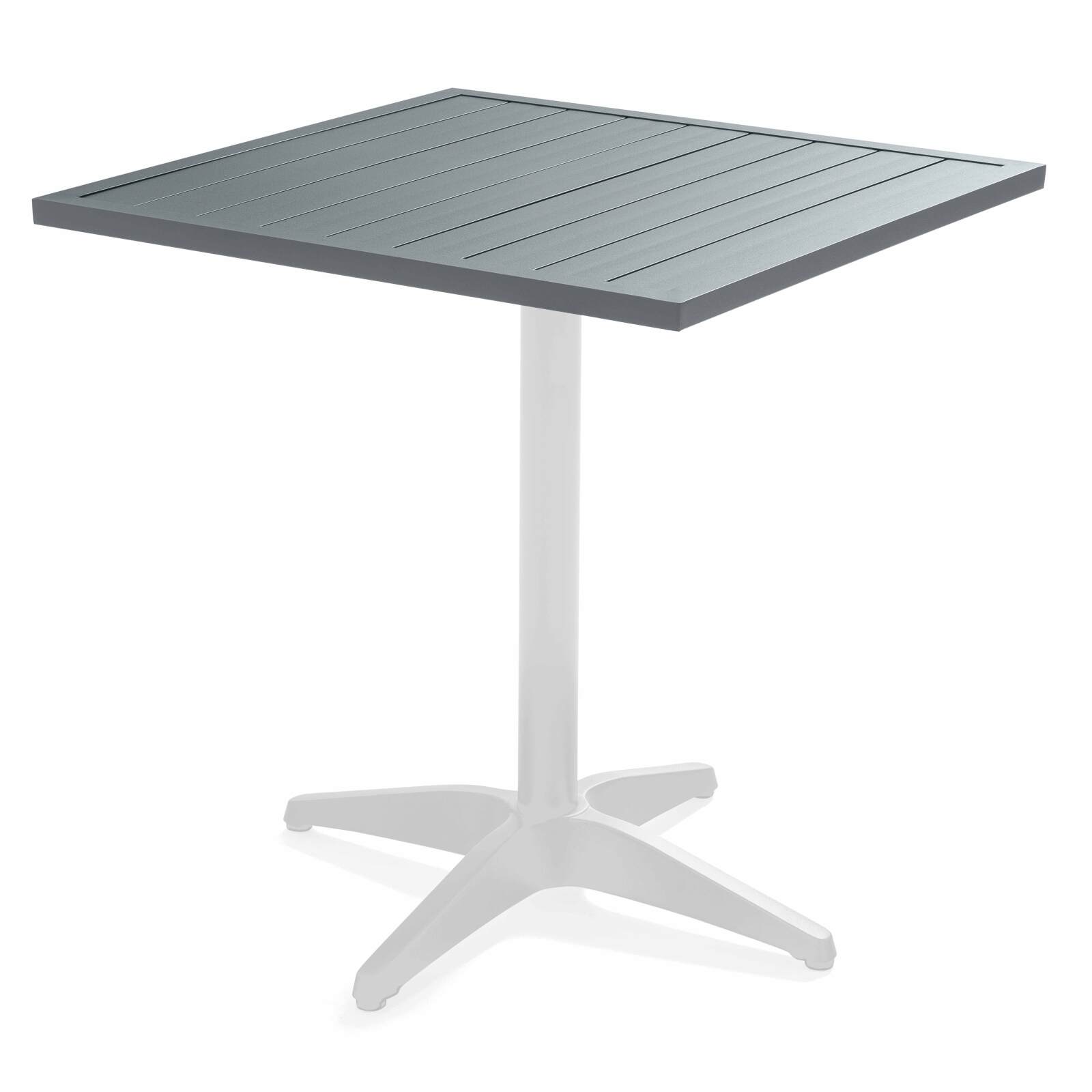 Tablero cuadrado aluminio negro 70x70 cm