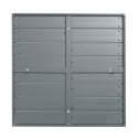 Tablero cuadrado aluminio negro 70x70 cm