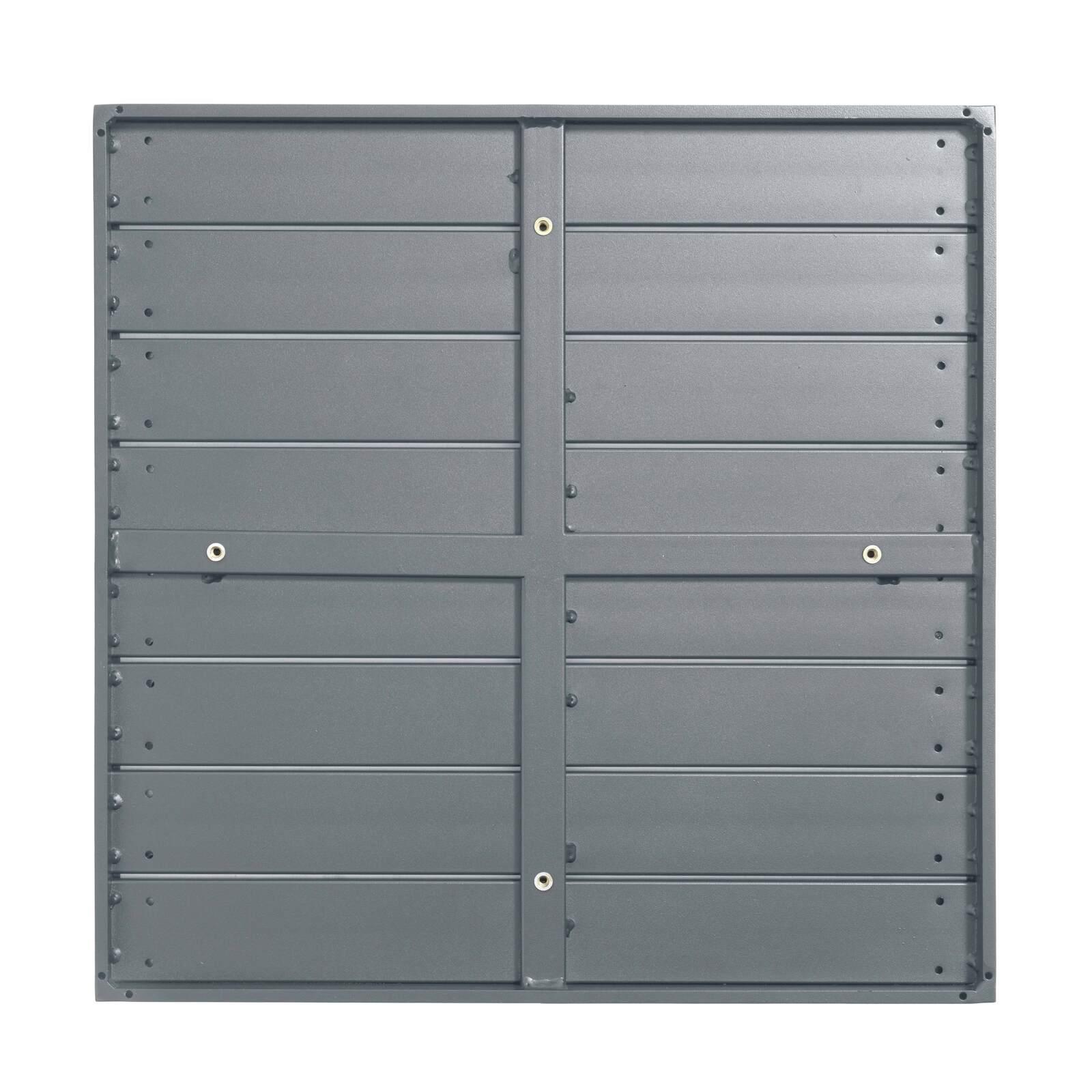 Tablero cuadrado aluminio negro 70x70 cm