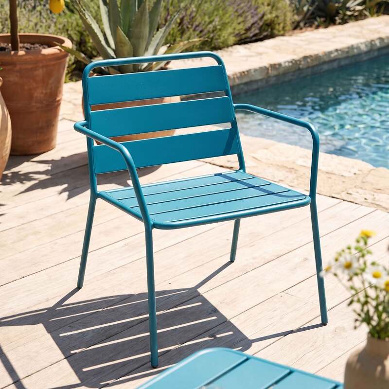 Sillón de jardín bajo de metal (67/73)