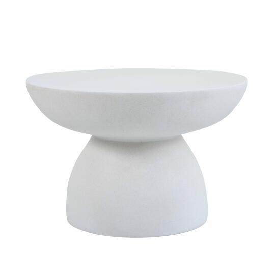 Mesa de centro efecto hormigón liso redonda Ø60x40 cm