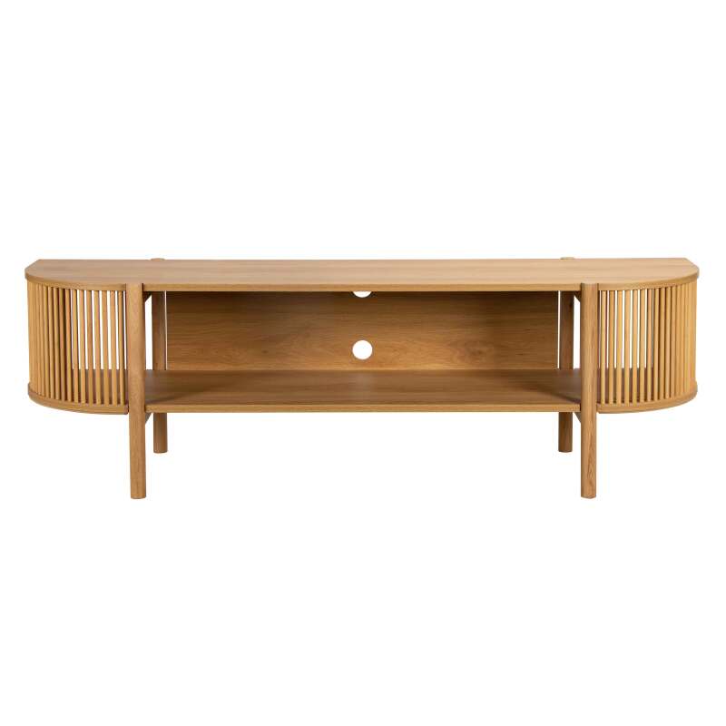 Mueble TV de efecto madera 160 cm estilo boho (5/8)
