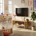 Mueble TV de efecto madera 160 cm estilo boho