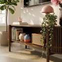 Mueble TV de efecto madera 160 cm estilo boho