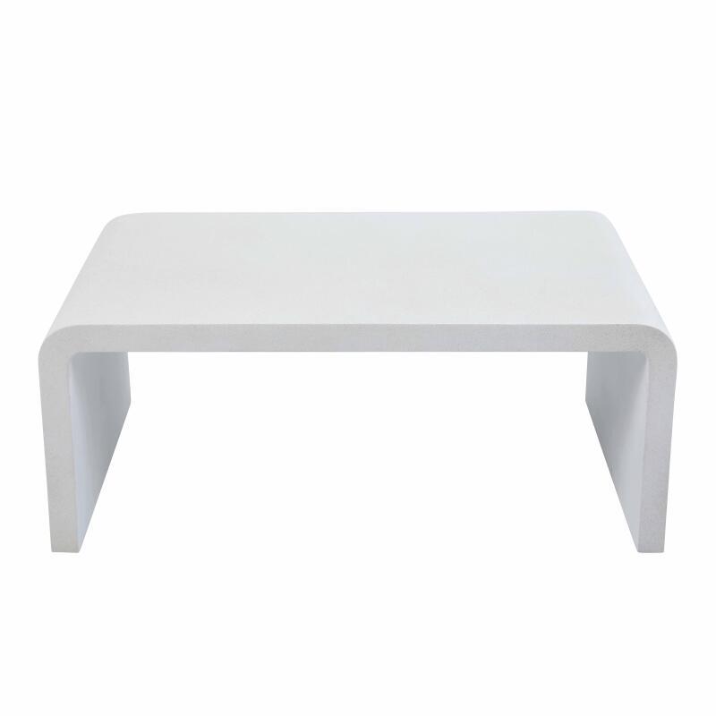 Mesa de centro efecto hormigón liso rectangular 100x60x40 cm