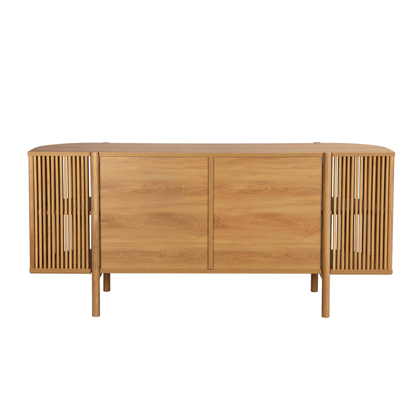 Aparador abierto efecto madera 160 cm estilo boho