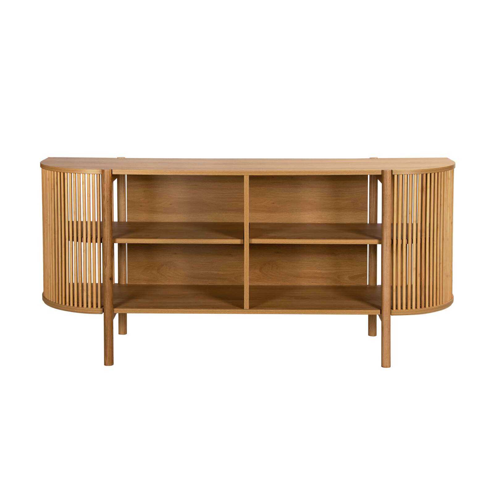 Aparador abierto efecto madera 160 cm estilo boho