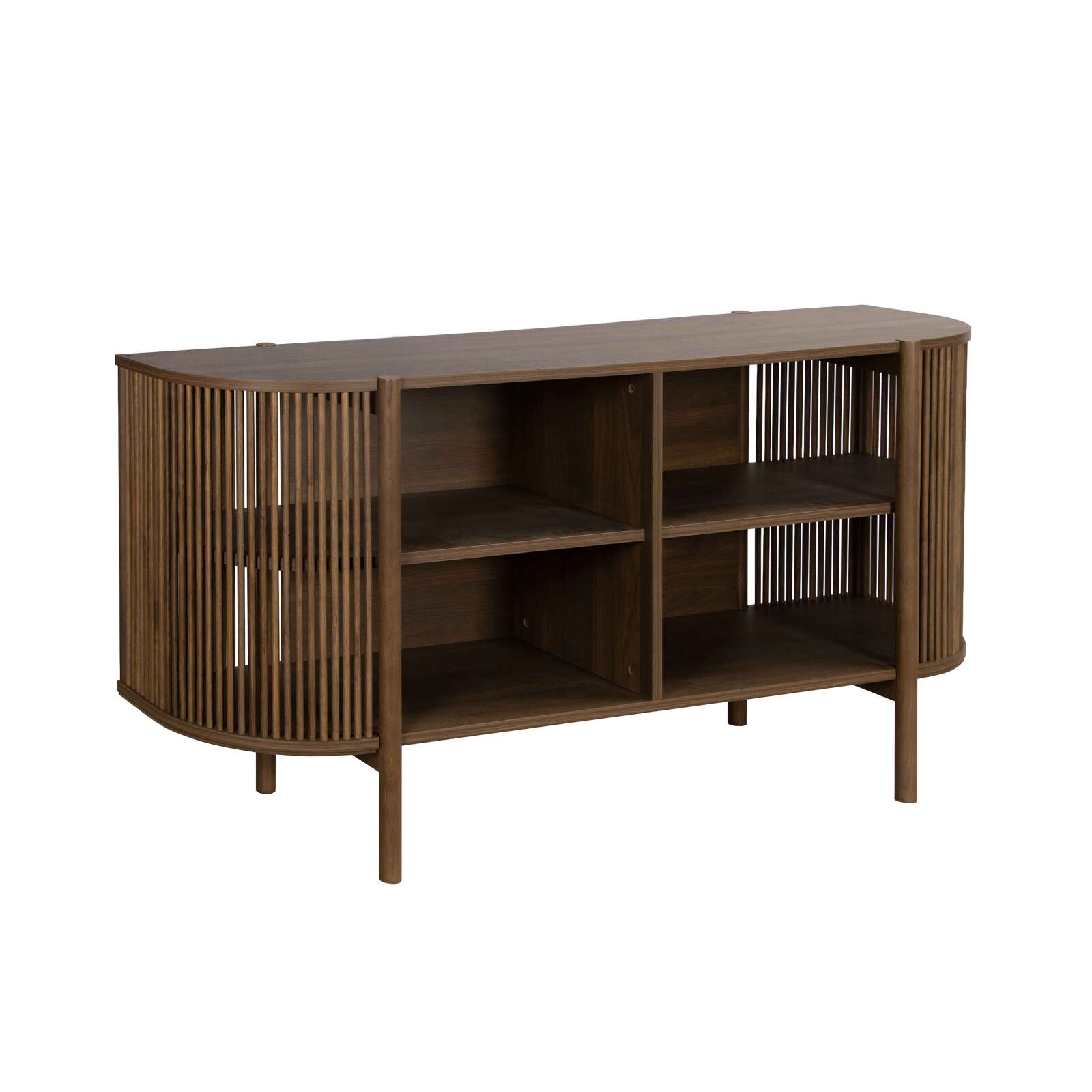 Aparador abierto efecto madera 160 cm estilo boho