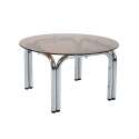 Mesa de centro de cristal templado redonda Ø70 cm